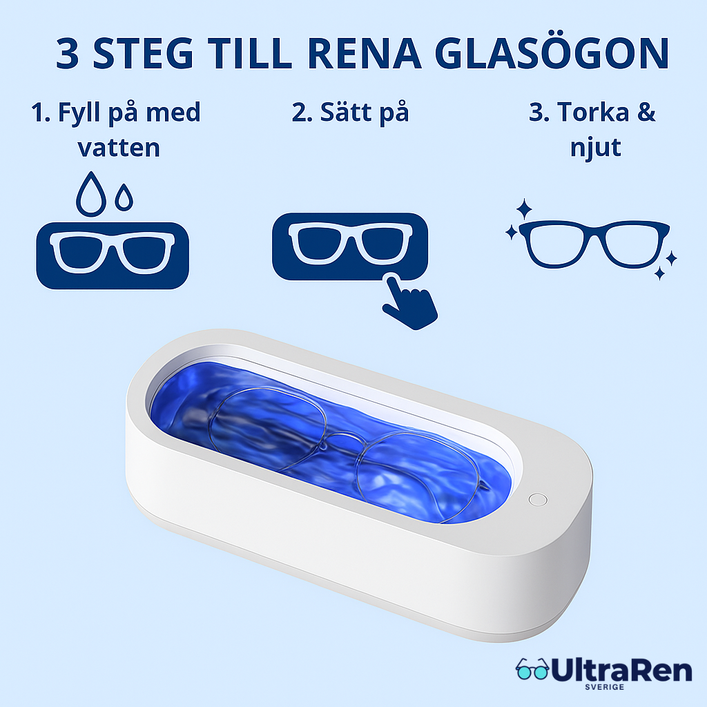 UltraRen – Kristallklara glasögon utan putsdukar & ränder